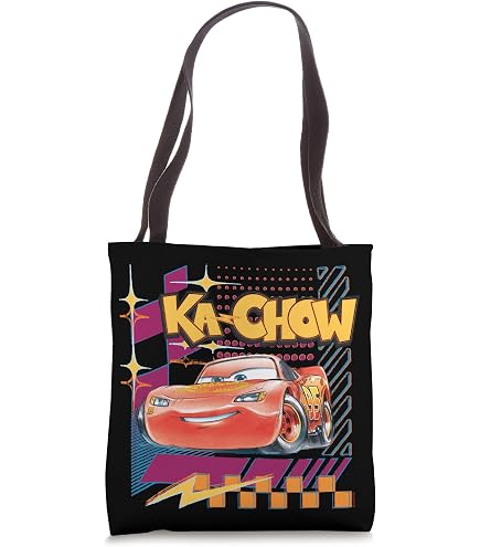 Amazon.com: Disney PIXAR Cars Lightning McQueen Tote Bag